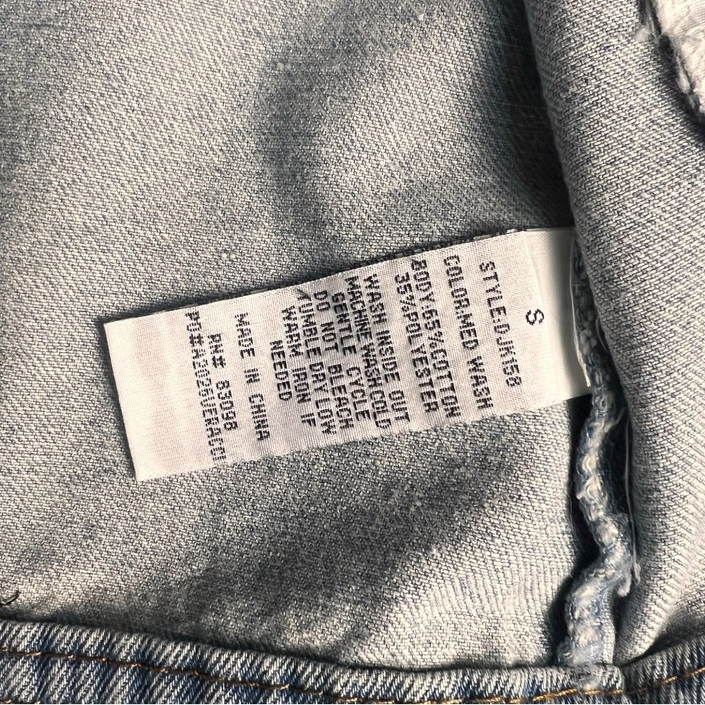 Tiny Turnip Chicago Cubs Walk-Off Distressed Denim Jean Jacket - Picture 7 of 9